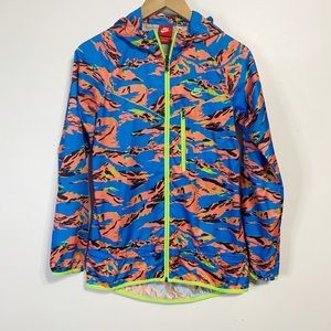 NIKE multi coloured windbreaker jacket lightweight size XS